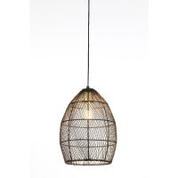 Meya hanglamp Ø23x31 cm - zwart-goud