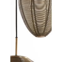 Light & Living Yaelle hanglamp 3L Ø36x97 cm - antiek brons/mat zwart - OUTLET B