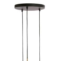 Light & Living Yaelle hanglamp 3L Ø36x97 cm - antiek brons/mat zwart - OUTLET B