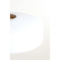 Pleat hanglamp glas - mat wit/goud - OUTLET B