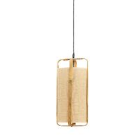Light & Living Sendai hanglamp Ø32x60 cm - zand+bamboe naturel