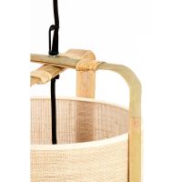 Light & Living Sendai hanglamp Ø32x60 cm - zand+bamboe naturel
