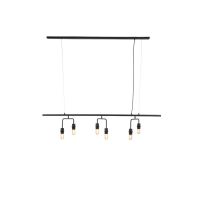 Edisa hanglamp 6L - mat zwart
