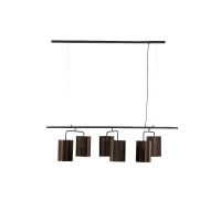 Edisa hanglamp 6L - velvet donker bruin