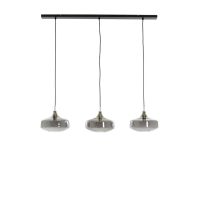 Solna hanglamp 3L - antiek brons/smoke glas