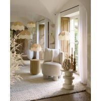 Light & Living Malacia hanglamp Ø50x38 cm - raffia naturel+crème - OUTLET B