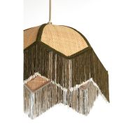 Light & Living Sulina hanglamp ø35x28 cm raffia - naturel+groen