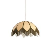 Light & Living Sulina hanglamp ø55x36,5 cm raffia - naturel+groen