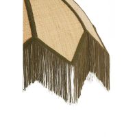 Light & Living Sulina hanglamp ø55x36,5 cm raffia - naturel+groen