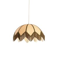 Light & Living Sulina hanglamp ø55x36,5 cm raffia - naturel+groen