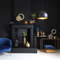 Boca side table goud/mat zwart | set van 2 van het woonmerk Light & Living