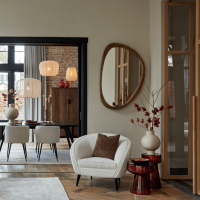 Sonora spiegel 120x5x80 cm hout olie bruin van het woonmerk Light & Living