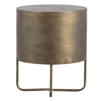 Glossy kastje rond metaal antique brass van het woonmerk BePureHome
