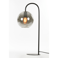 Subar tafellamp 28x20x60 cm smoke glas/zwart van het woonmerk Light&Living
