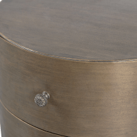 Glossy kastje rond metaal antique brass van het woonmerk BePureHome