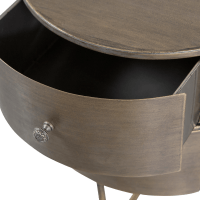 Glossy kastje rond metaal antique brass van het woonmerk BePureHome