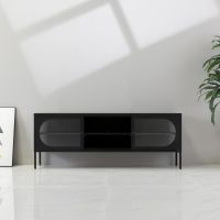 Industrieel metalen tv meubel next level - ovaal van het woonmerk DS4U