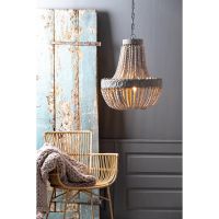 Light & Living Luna hanglamp kralen Ø51 cm - oud wit