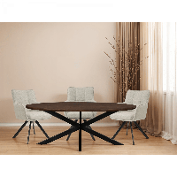 Livingfurn Jesper ovale eettafel - 210 cm - mangohout