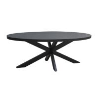 Kala eettafel ovaal 160 cm - zwart