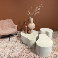 Brix Sandy salontafel organisch 50 cm - beige