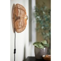 Light & Living Milan wandlamp ø40x15 cm rotan - naturel