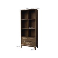 Cortez stellingkast 83 cm - donkerbruin