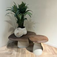 Brix Marron bijzettafel 50 cm - bruin