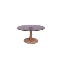 Brix Faye bijzettafel ø75 cm hout/glas - almond