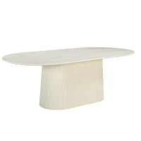 Patrice eettafel ovaal 300 cm - crème