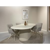 Livingfurn Patrice eettafel 230 cm - crème