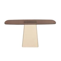 Brix Marron sidetable 140 cm beige/walnoot