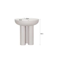 Brix Brix Jez bijzettafel ø43 cm - off-white/zand