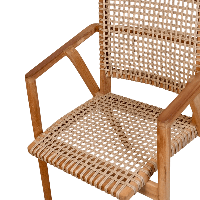 Anya stapelstoel - teakhout