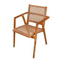 Anya stapelstoel - teakhout