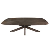 Livingfurn Lissabon eettafel Deens ovaal 210 cm - donkerbruin
