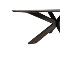 Livingfurn Lissabon eettafel Deens ovaal 210 cm - donkerbruin