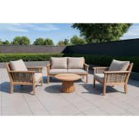 Livingfurn Malaga tuinset - beige/naturel