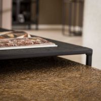 Fraaai Miranda salontafel set van 2 rechthoek iron metallic - grijs