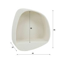 Allan wandschap organisch rond - marmer composiet