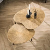 Samia salontafel set van 2 niervormig - brons