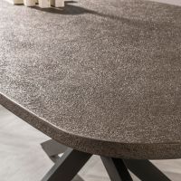 Fraaai Alfa eettafel Deens ovaal 180 cm - brons