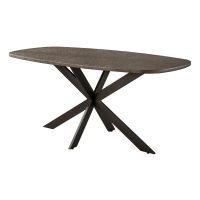 Fraaai Alfa eettafel Deens ovaal 180 cm - brons
