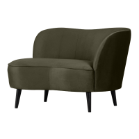 Sara lounge fauteuil rechts velvet van het woonmerk Woood