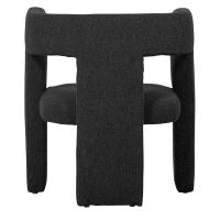 Tiwa fauteuil bouclé donkergrijs van het woonmerk Woood