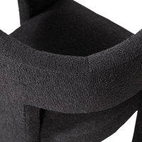 Tiwa fauteuil bouclé donkergrijs van het woonmerk Woood