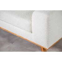 Cleo 3-zits hoekbank links stof - naturel