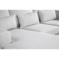 Melva 3-zitsbank L+R stof - beige