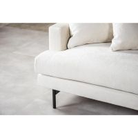 Christie 3-zits hoekbank rechts stof - champagne