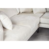 Christie 3-zits hoekbank rechts stof - champagne